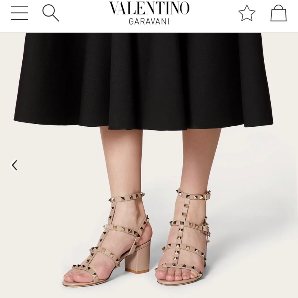 Valentino ROCKSTUD CAGED SANDAL 60MM